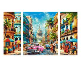 Cuba Nostalgia Triptych