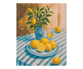Lemon Still Life 24 x 30 cm - Malen nach Zahlen