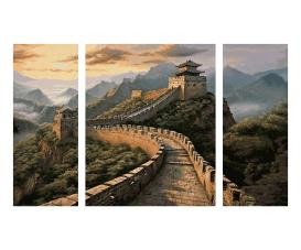 Great Wall of China Triptych - Malen nach Zahlen