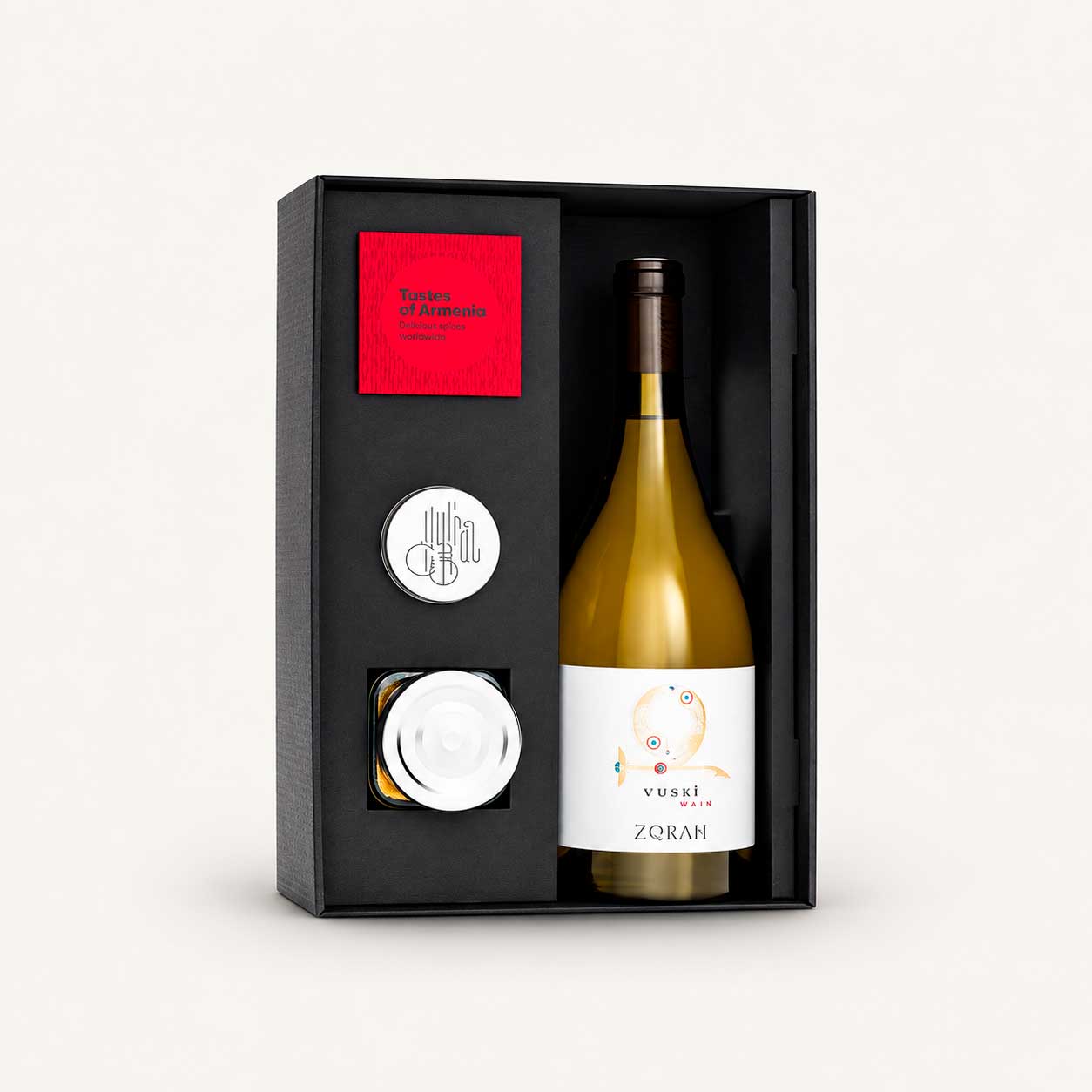 Geschenkbox Zorah Weißwein, Safran & Safransalz