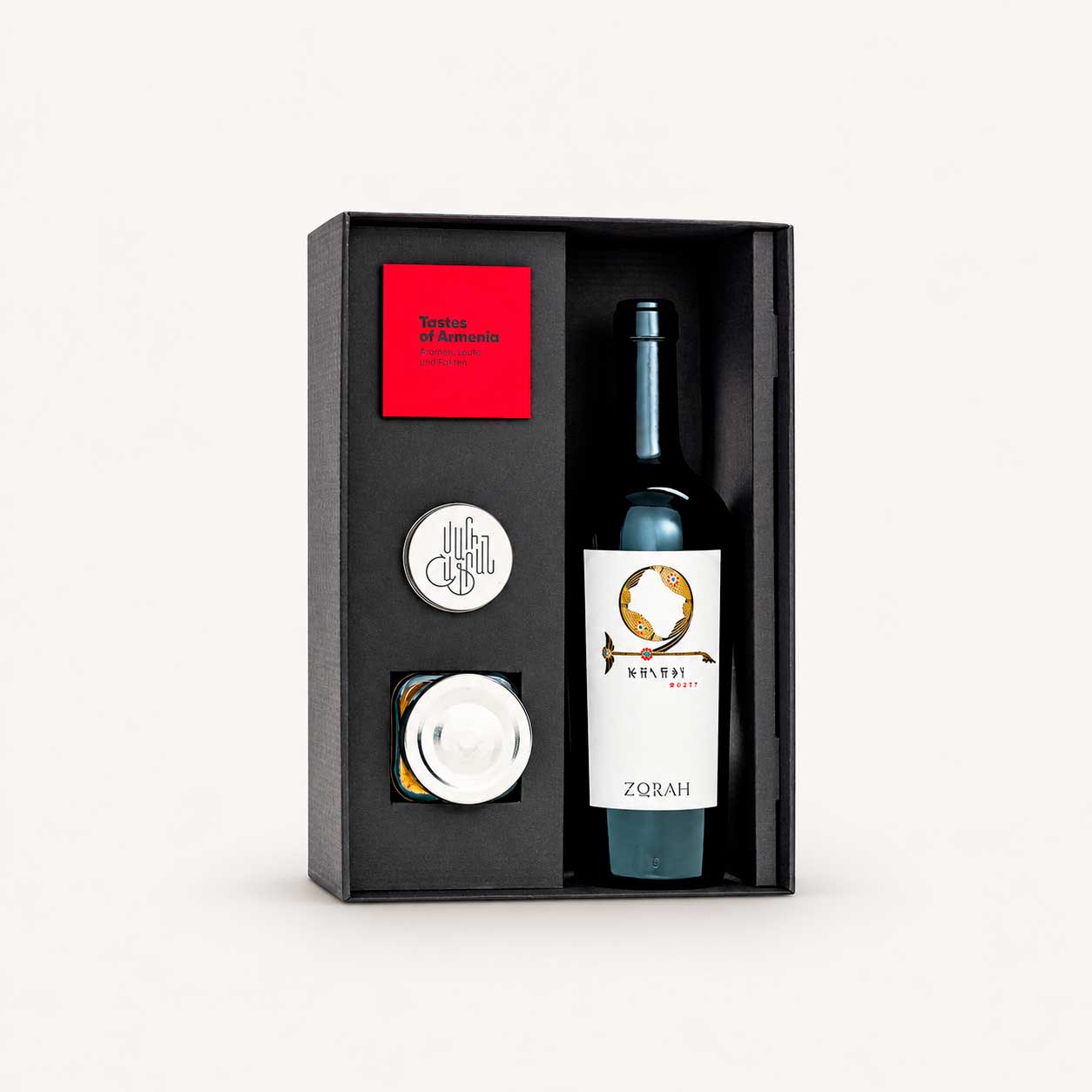 Geschenkbox Zorah Rotwein, Safran & Safransalz