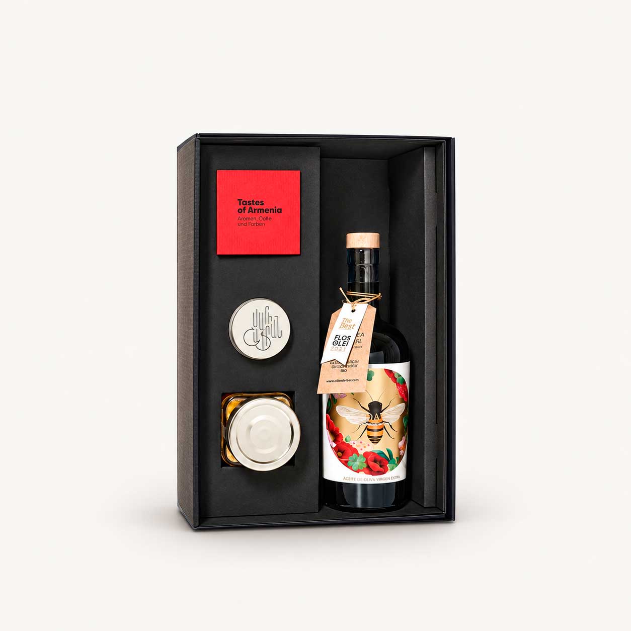 Gourmet-Geschenkbox Safran, Salz & Bio-Olivenöl