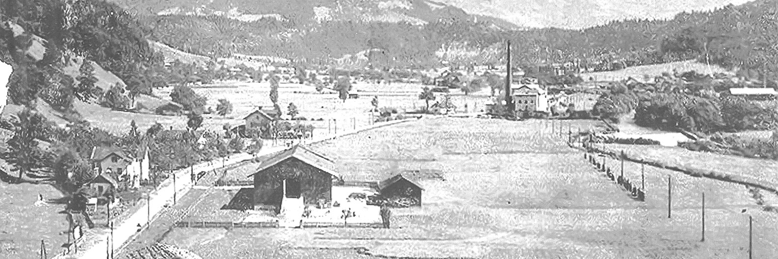 Historisches Foto der frühen Unternehmensjahre