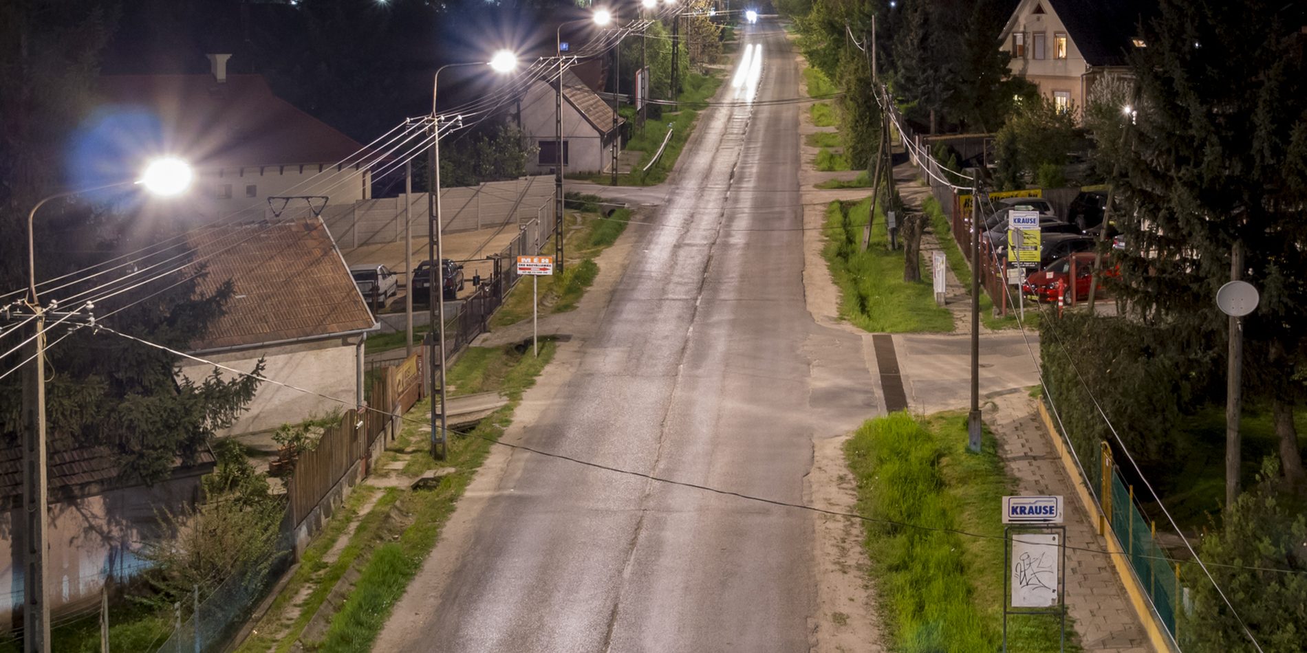 Érd: Straße vor der Modernisierung