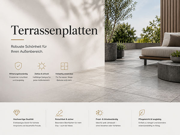 Terrassenplatten aus Naturstein