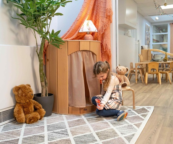 Ruhe-Ecke mit Teppich
