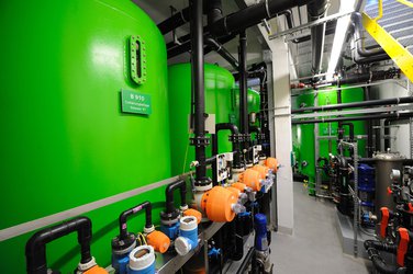 Ion exchange system (water softening)