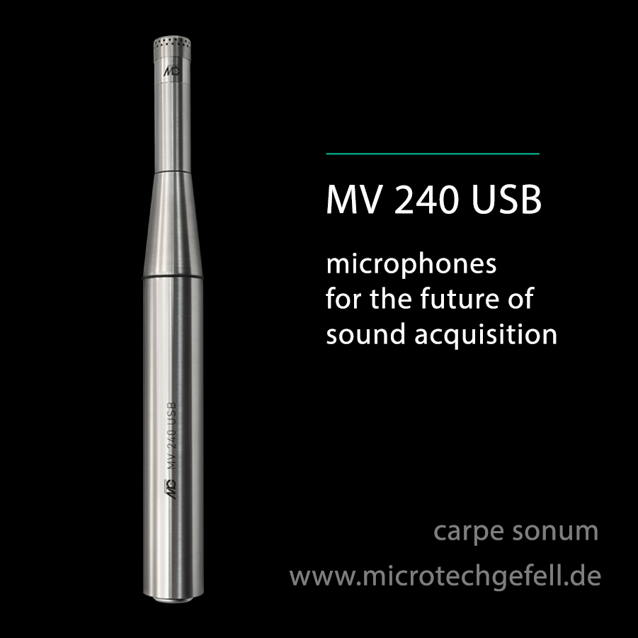 MV 240 USB – Measurement microphone amplifier with A/D converter