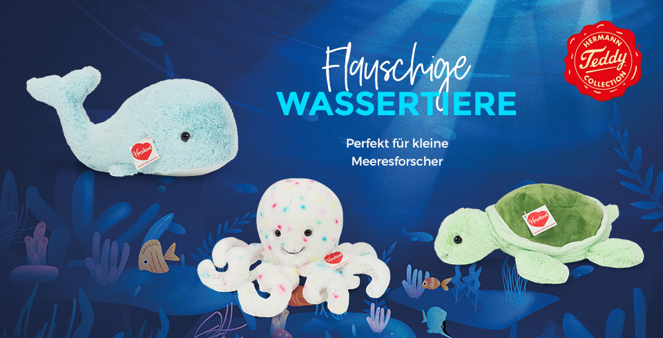 Plüschtier Wassertiere
