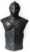 Majolika-Schanksäule Ritter (Keramik)
