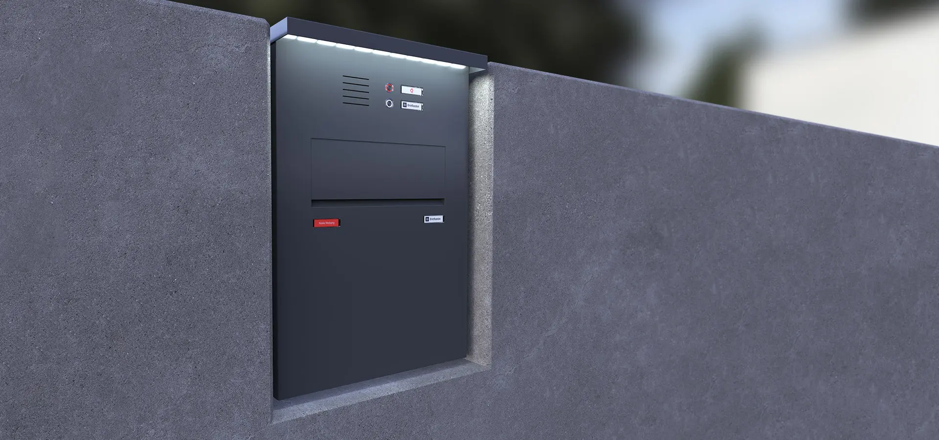 First-Class-Stele Briefkasten