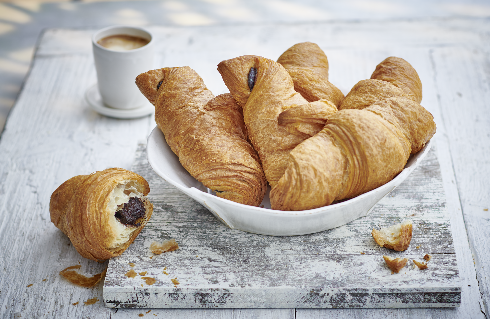 Croissants (tourierte Hefeteige)