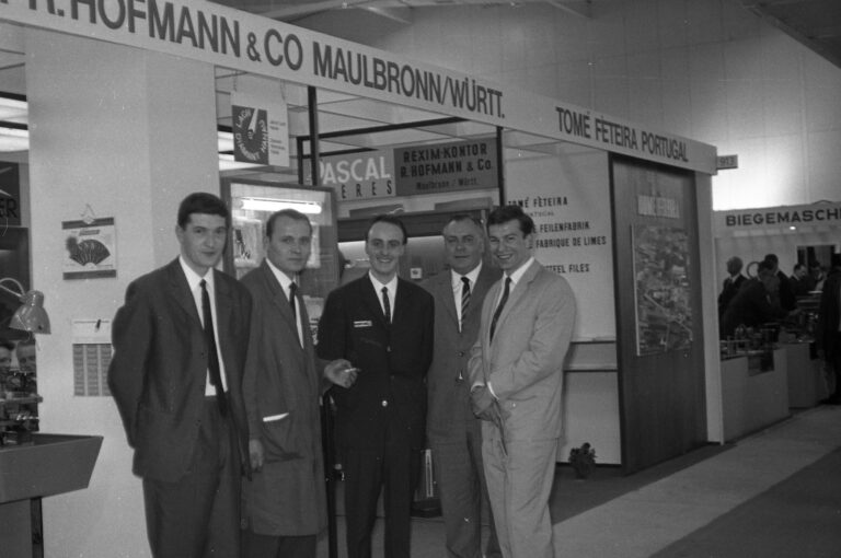 Erster Messestand von LACH DIAMANT, Hannover 1966
