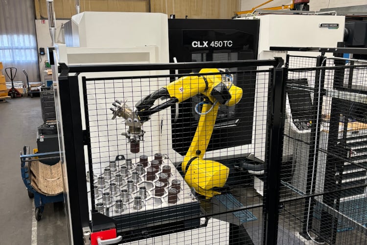DMG CLX 450 TC mit Roboterautomation