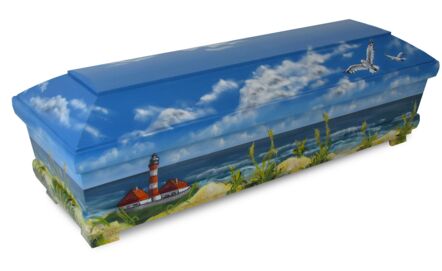 Kreativ-Modell mit Strandmotiv