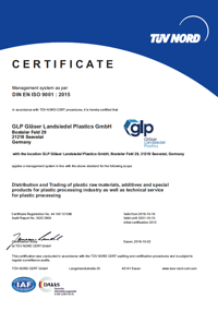 ISO-9001-Zertifizierung (englisch)
