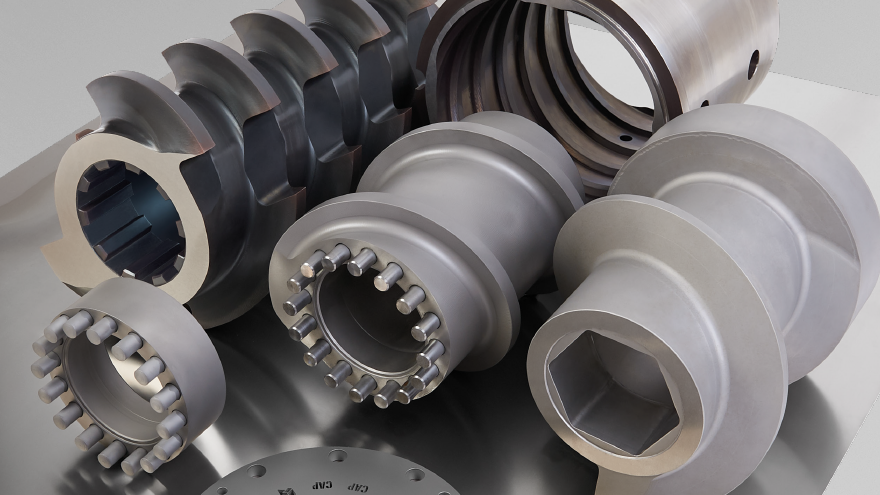 Schneckenelemente für segmentierte Einschneckenextruder