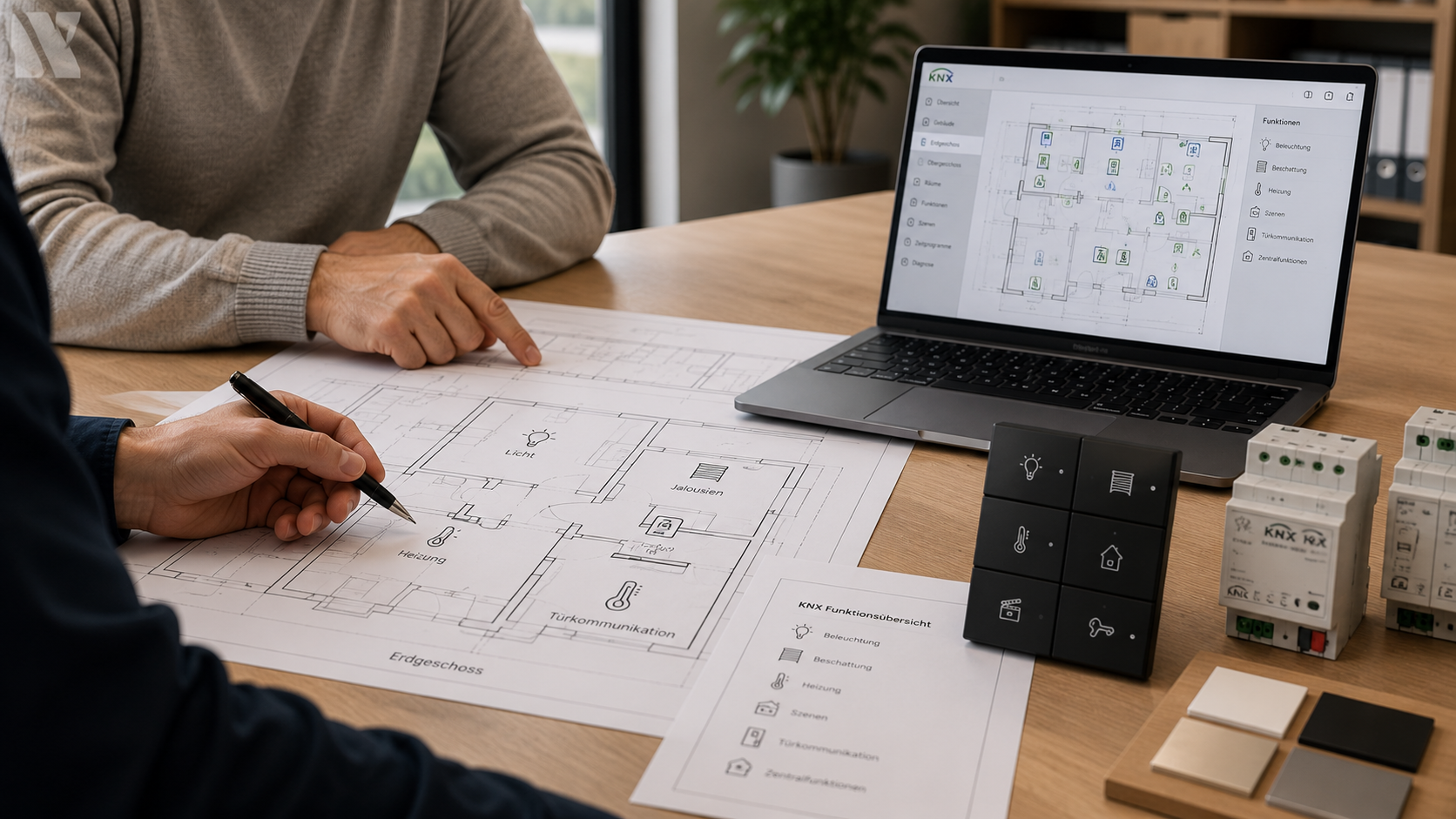 KNX-Gebäudeautomation in Planung