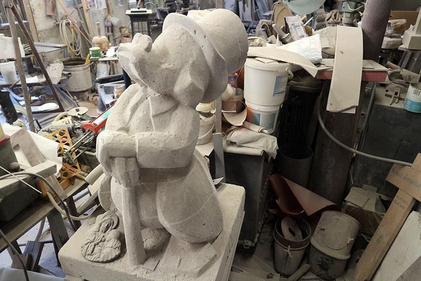 Figur in der Werkstatt