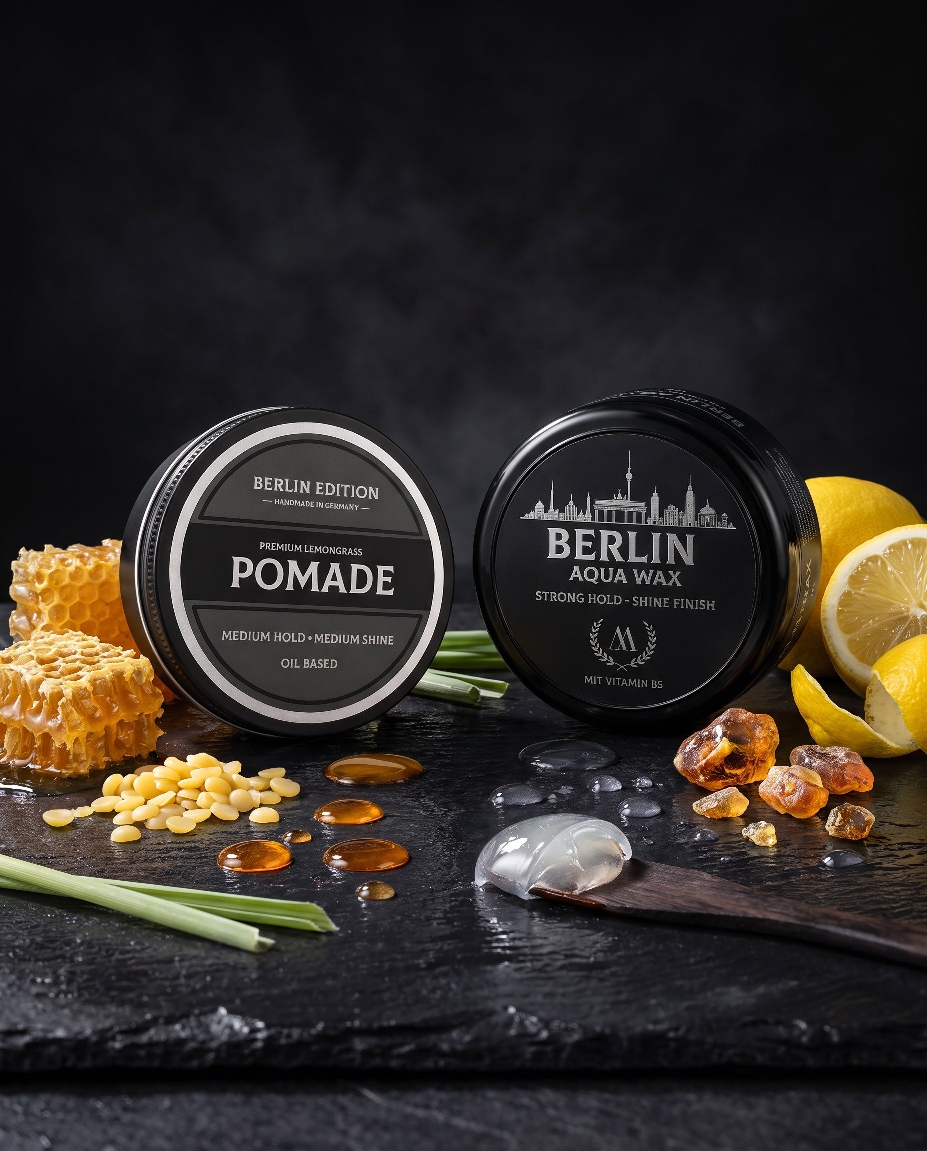 Berlin Bundle (Pomade + Aqua Wax)
