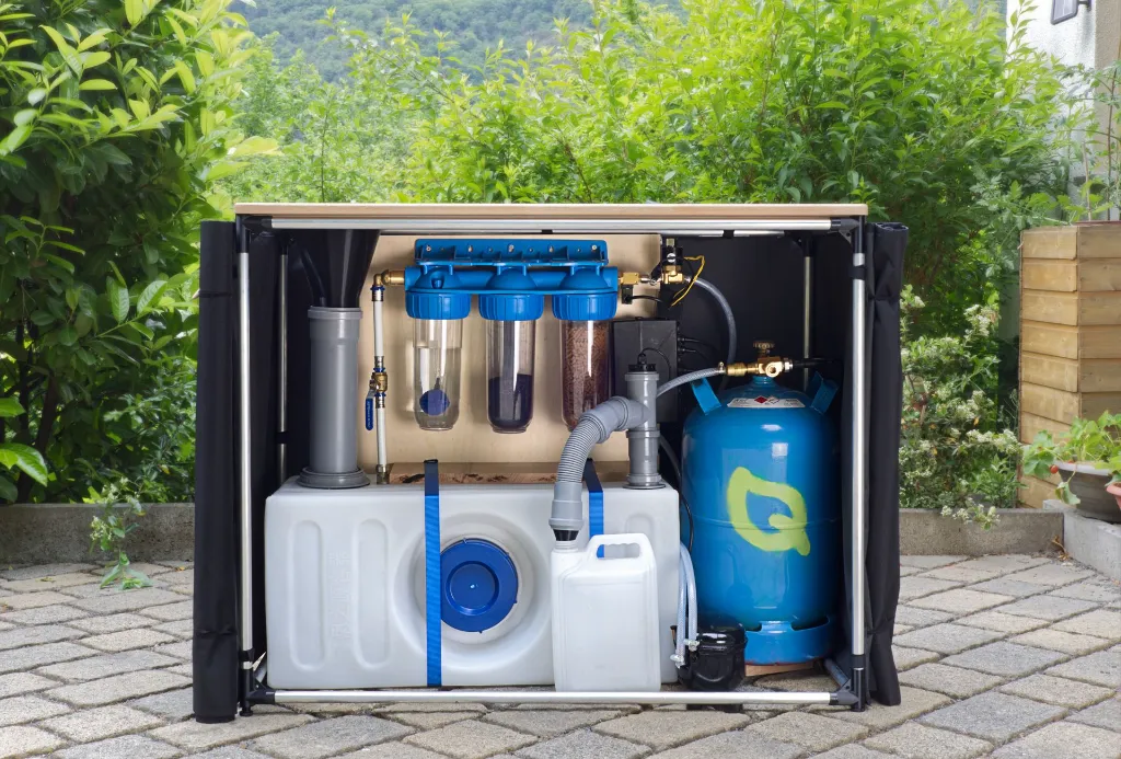 Heimbiogassystem geöffnet