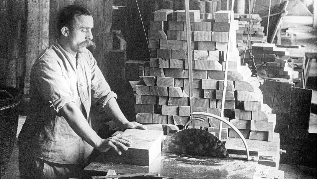 Bleistiftproduktion – historische Fertigung