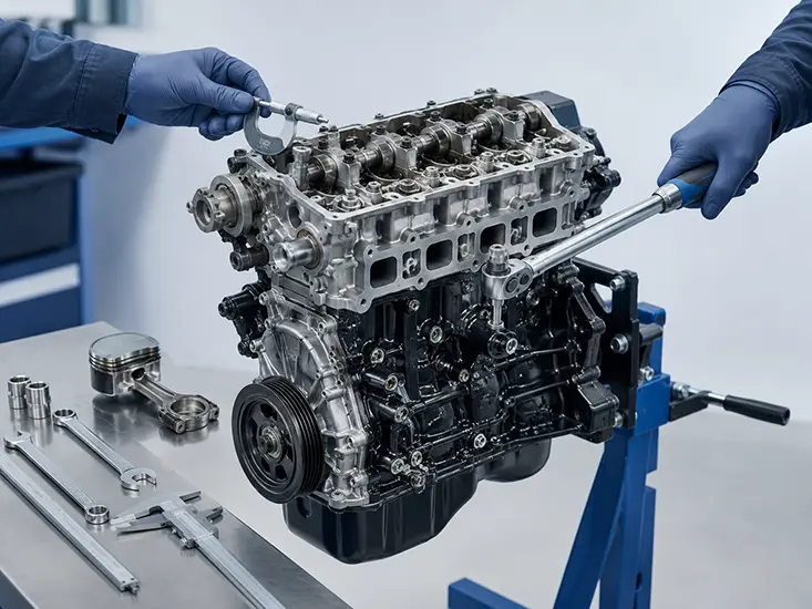 Motor nach abgeschlossener Generalüberholung