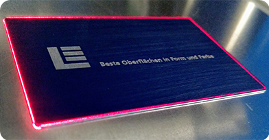 Lasergravierte Oberfläche