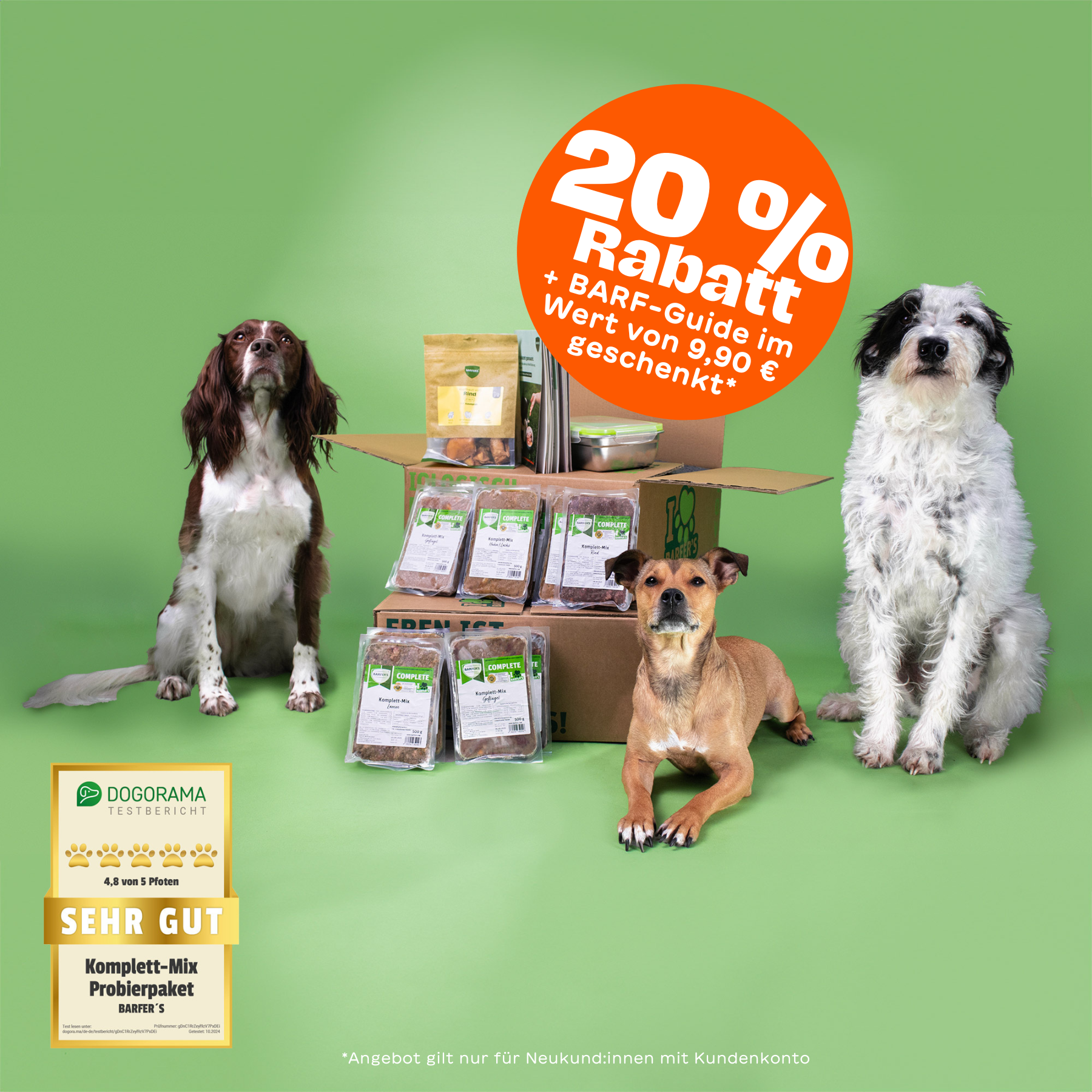 BARFER'S Probierpaket Adult für Hunde