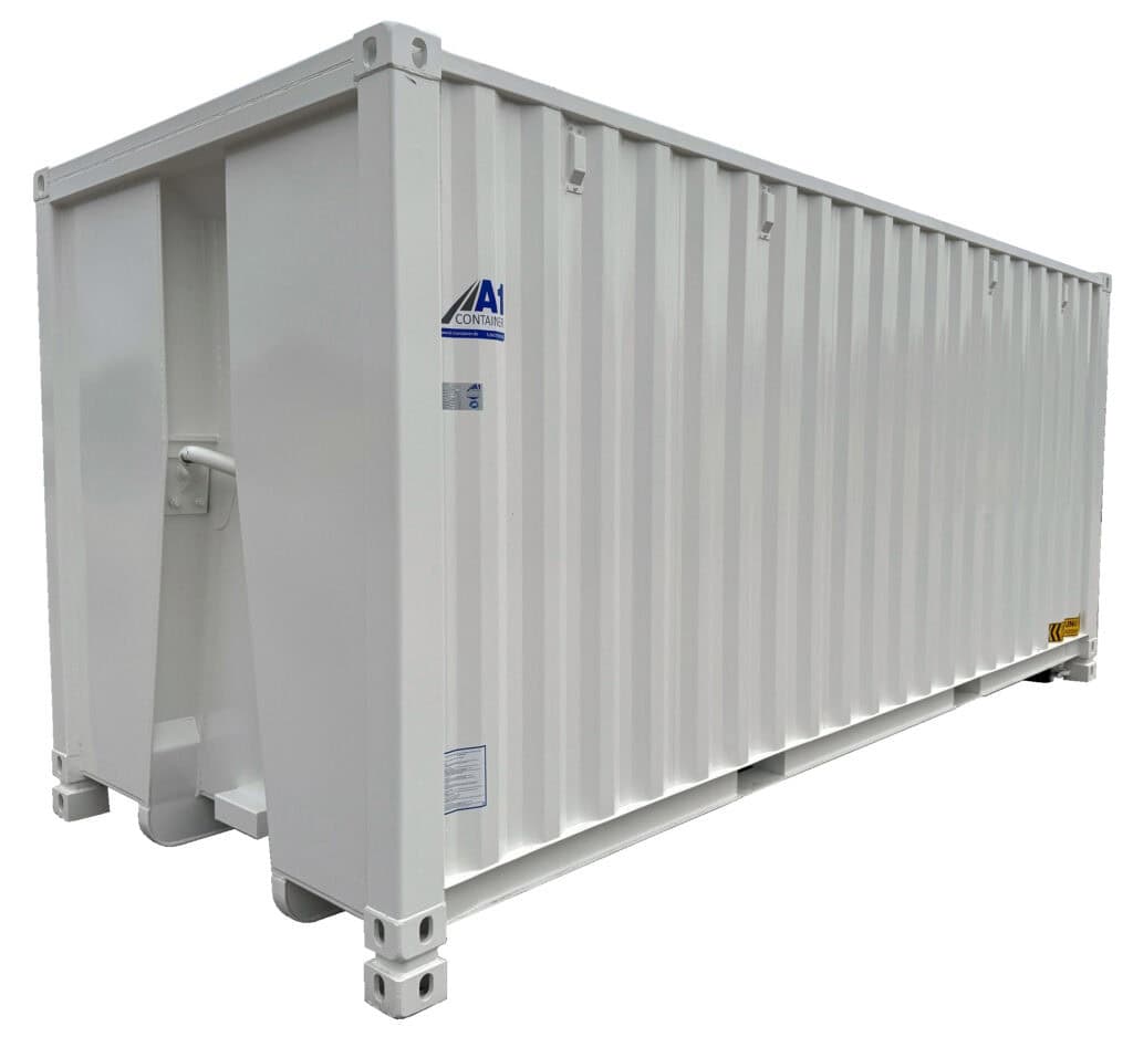 20 Fuß Abrollcontainer mit Unterrahmen nach DIN 30722-1