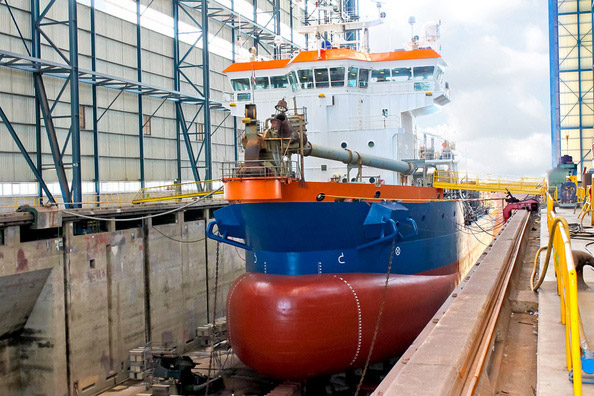 Marine paint application