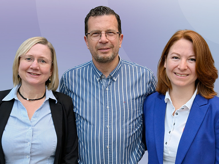 Managementteam: Katja Hoffmeyer, Arpad Bischof und Julia Holthausen