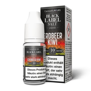 Erdbeer Kiwi – Black Label – Nikotinsalz Liquid 10 ml