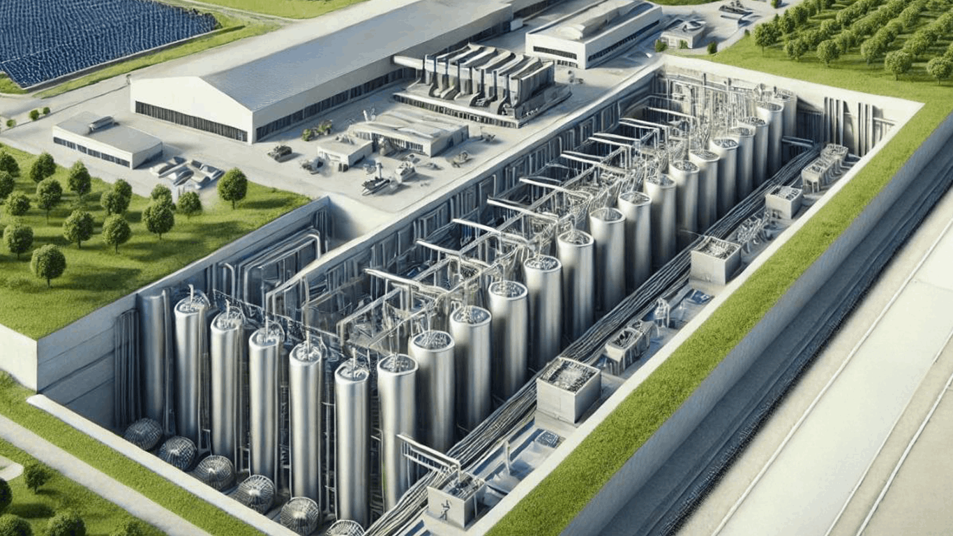Industrial storage system, vertical
