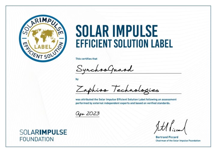 Solar Impulse Efficient Solution Label
