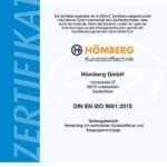 Zertifikat DIN EN ISO 9001:2015