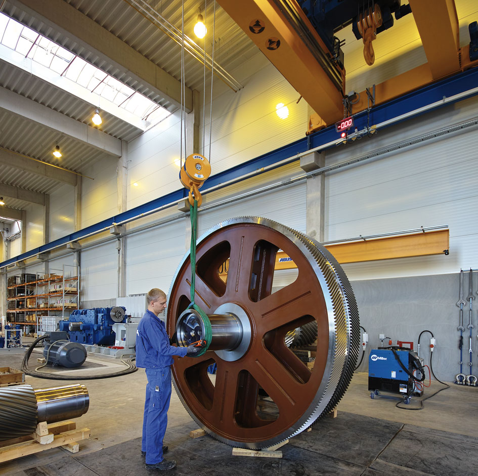 Montage großer Getriebebaugruppen