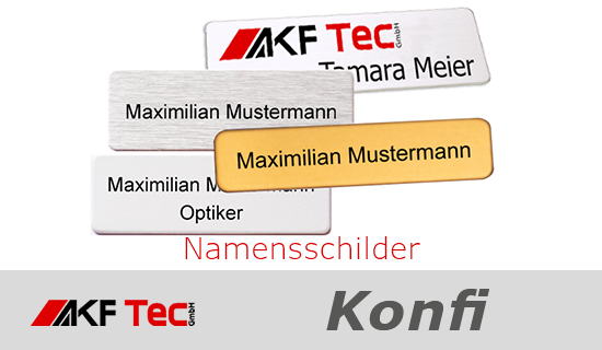 Namensschilder mit Magnet