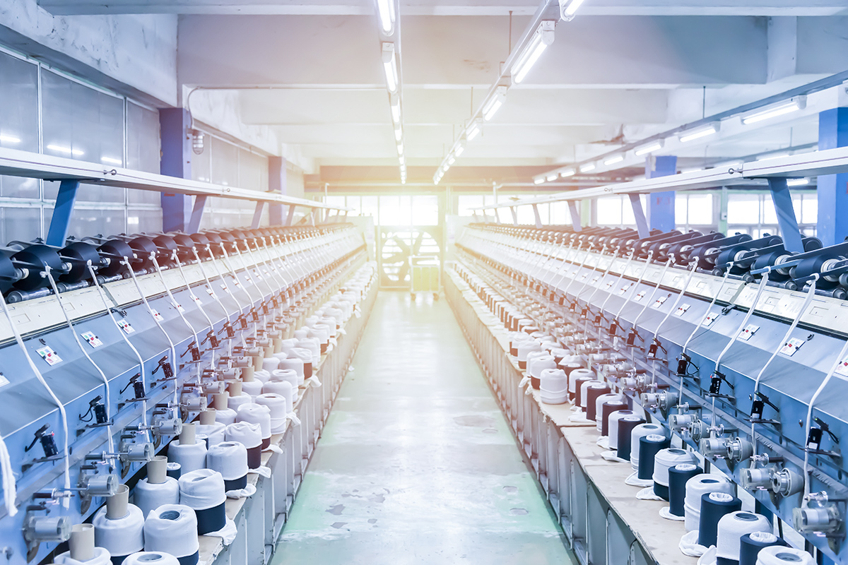 Bauteile für die Textilindustrie