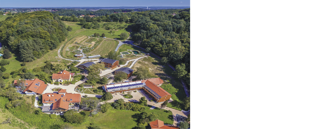 Luftbild des Geländes