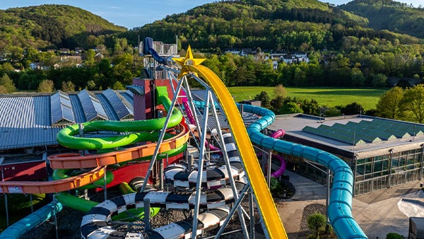 Water slides & Swimming