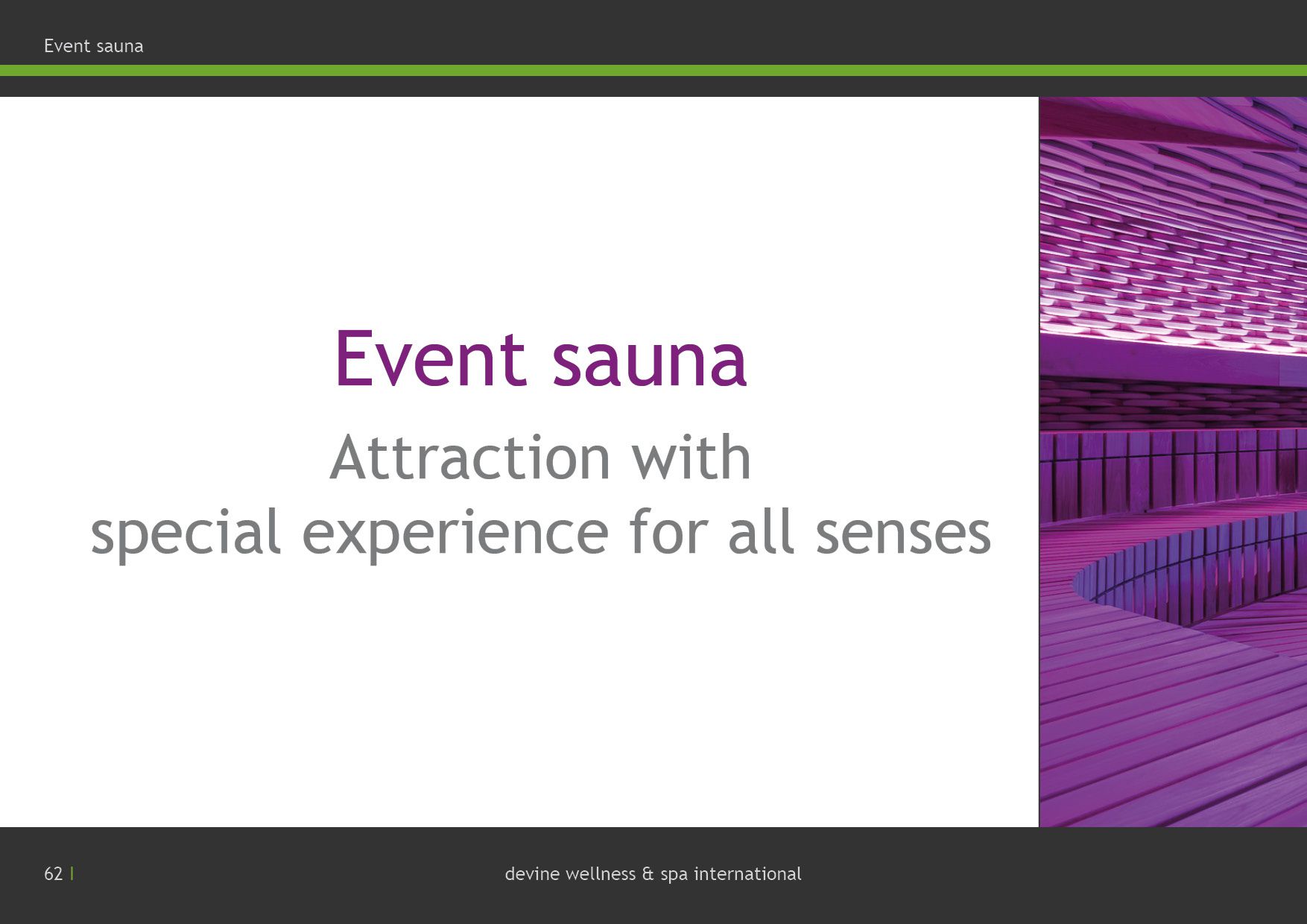 Eventsauna (Panorama-Saunakabine)