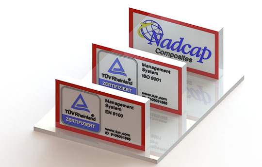 Zertifiziert nach ISO 9001, EN 9100 und Nadcap