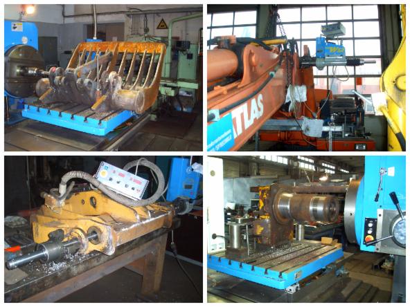 Regenerierte Bolzenlagerstelle / Bohrung