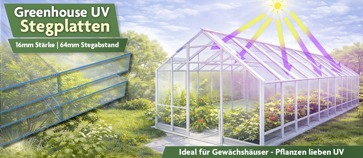 Greenhouse UV-Stegplatten