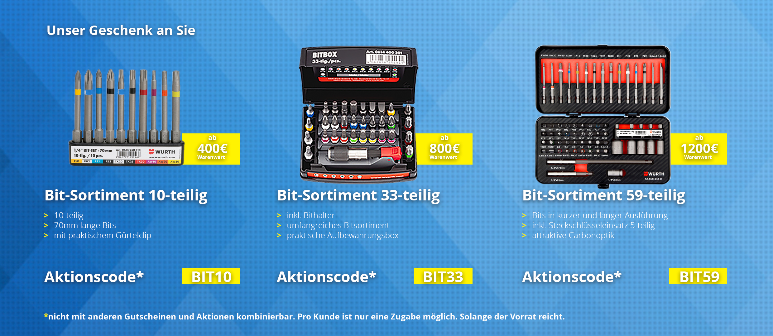 Werkzeug- und Bit-Sortiment