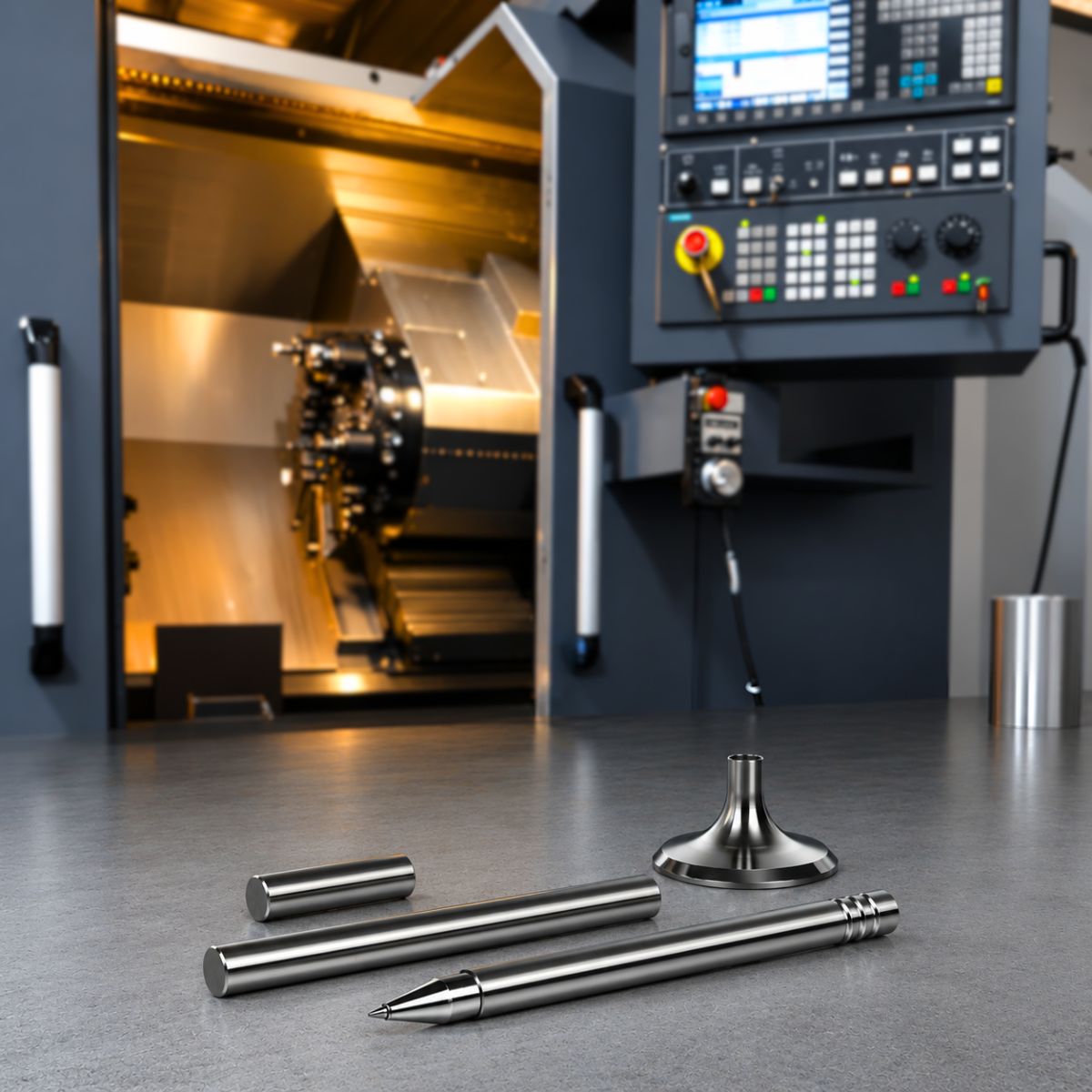 CNC-gefertigte Edelstahlkomponenten (Füllfederhalter)