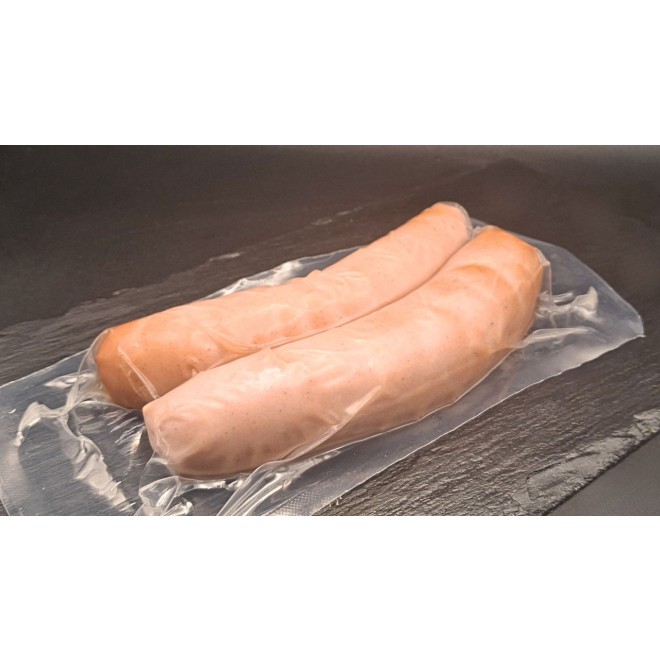 Low-fat turkey currywurst