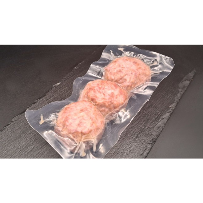 Low-fat meat patties