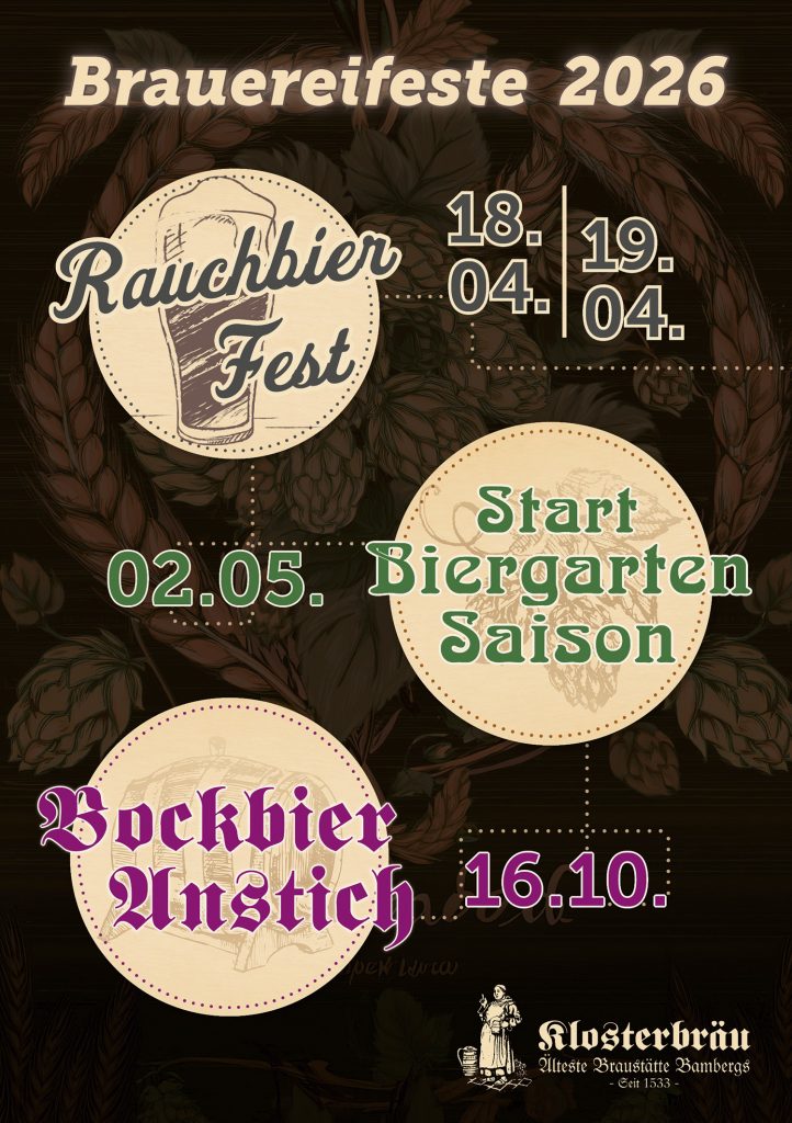 Festkalender der Klosterbräu